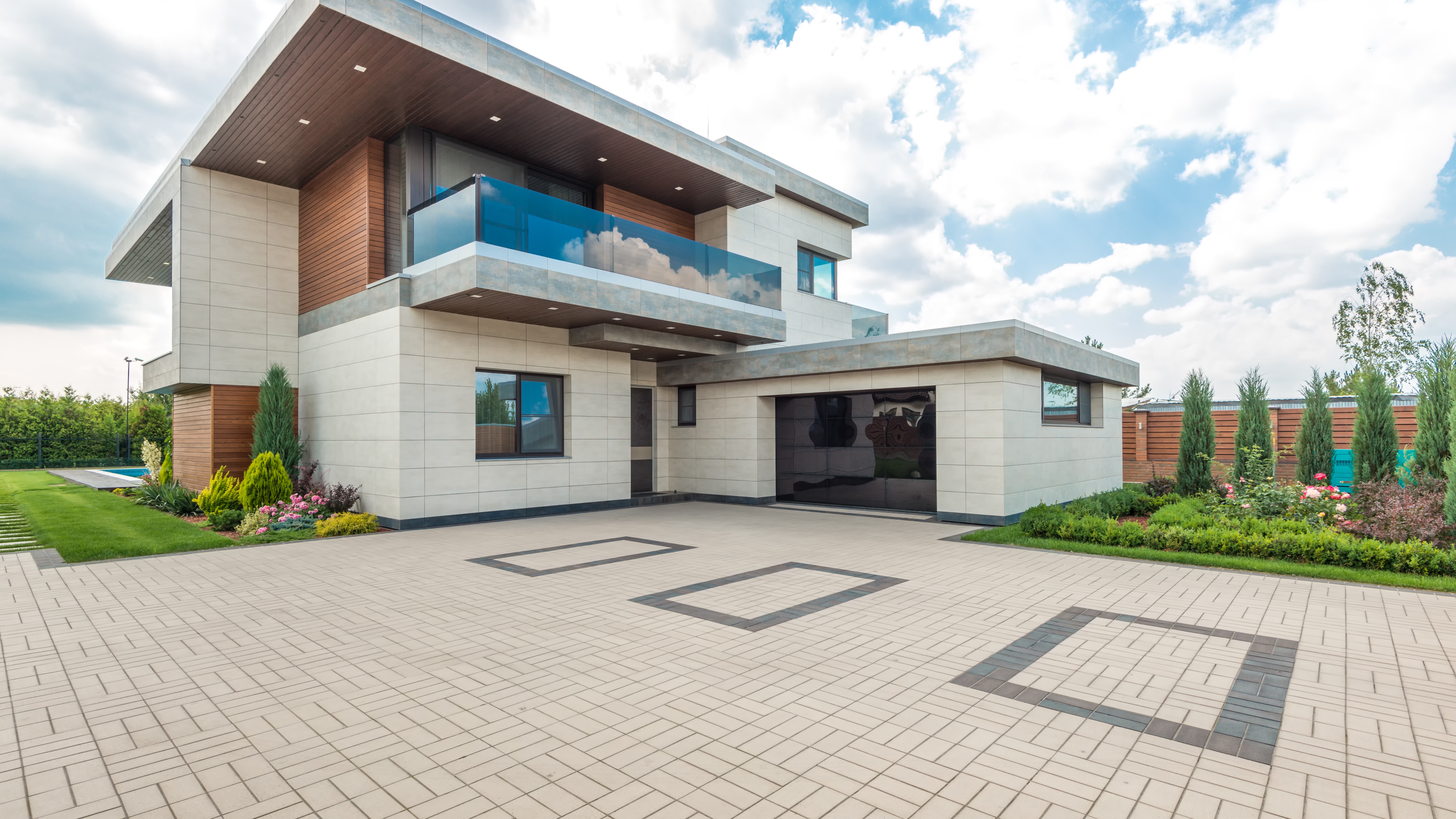 the  villa overlooks dramatic mountainous scenery