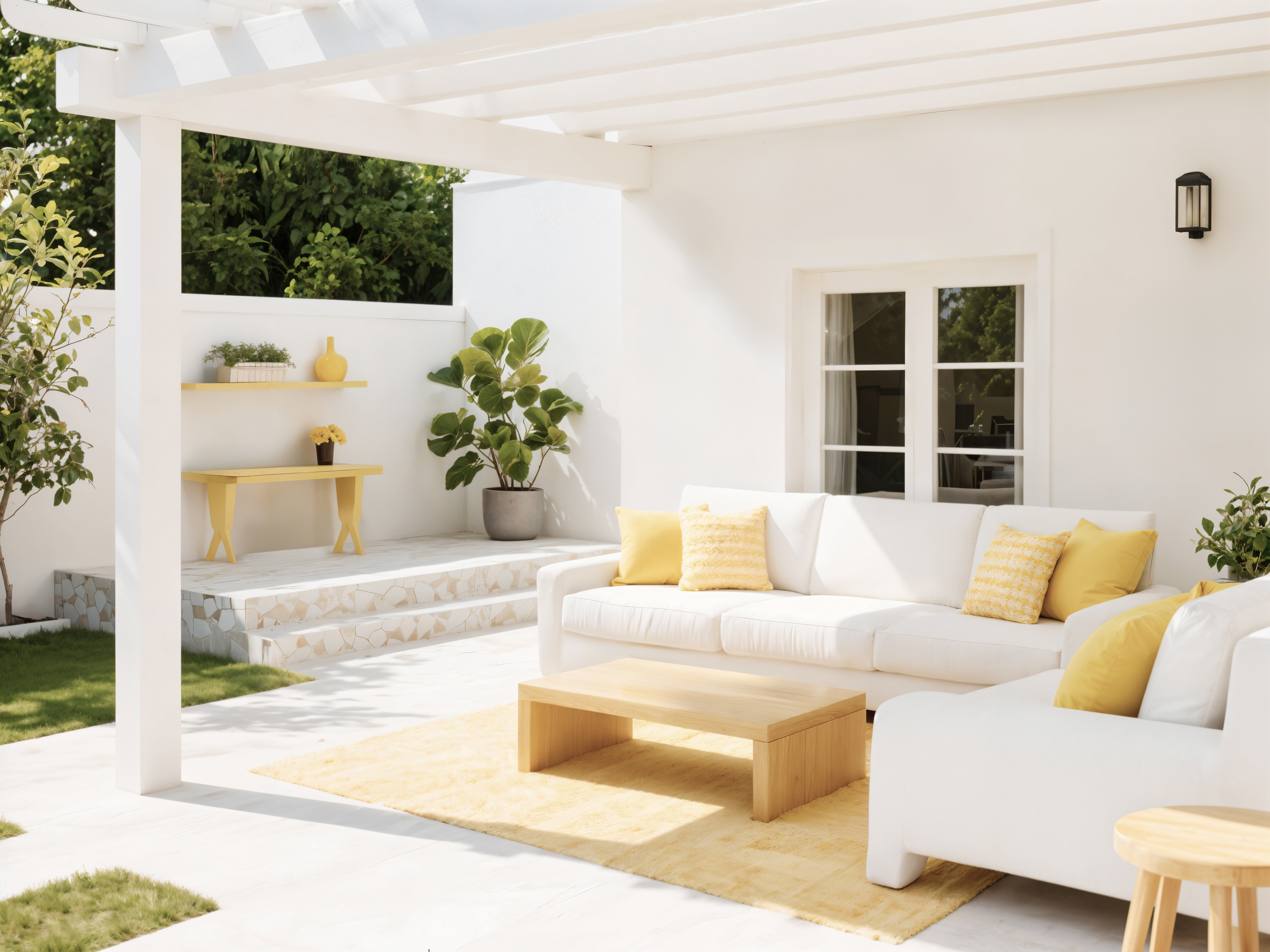 the  villa overlooks dramatic mountainous scenery